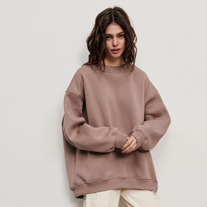 Fashion Solid Y2K Oversize Sweatshirt