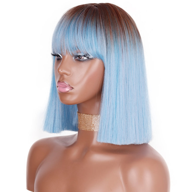 Straight Wig With Bangs for Women