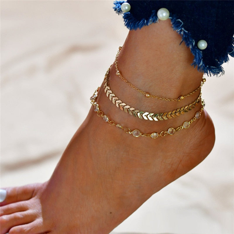 Sandal Anklet Chain Foot Jewelry