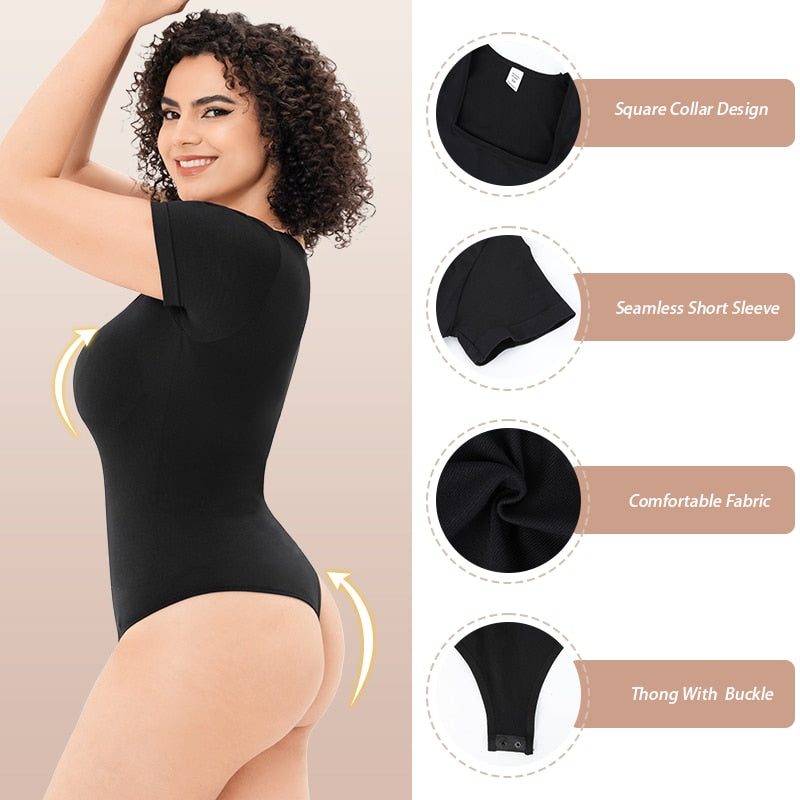 Women Sexy Thong Shaper One-Piece Short