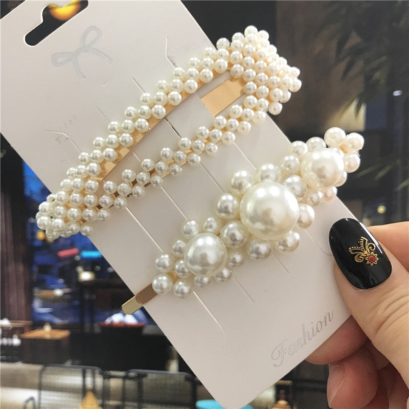 Handmade Pearls Hair Clips Pin