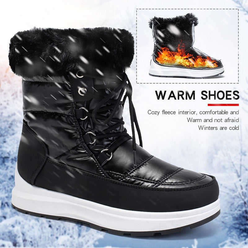 Chunky Platform Waterproof Snow Boots