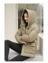 Loose Hooded Cotton Coat