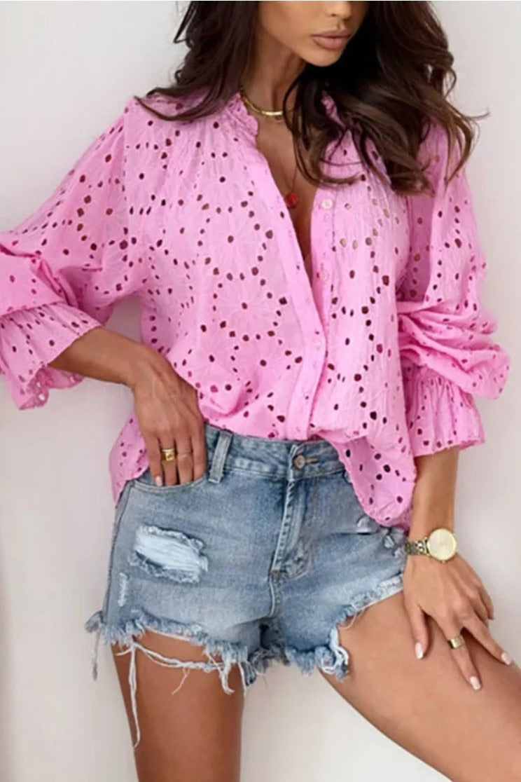 Spring Summer Fashion Loose Blouse