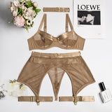 Women Transparent Ring Sexy Underwear Set