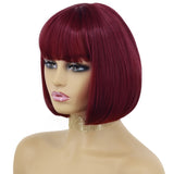 Straight Wig With Bangs for Women