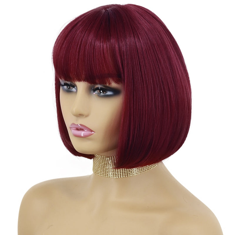 Straight Wig With Bangs for Women