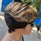 Short Pixie Cut Wig Human Hair