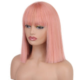 Straight Wig With Bangs for Women