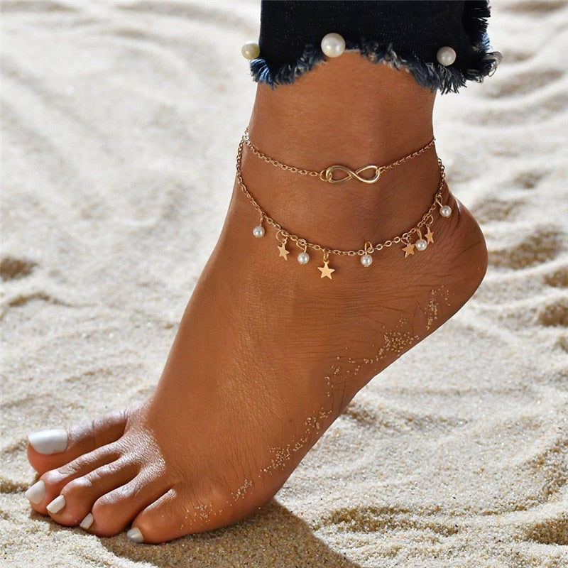 Sandal Anklet Chain Foot Jewelry