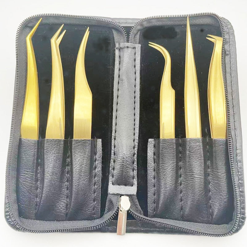 Eyelashes Tongs Makeup Nail Tools Kit