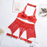 Women Transparent Ring Sexy Underwear Set