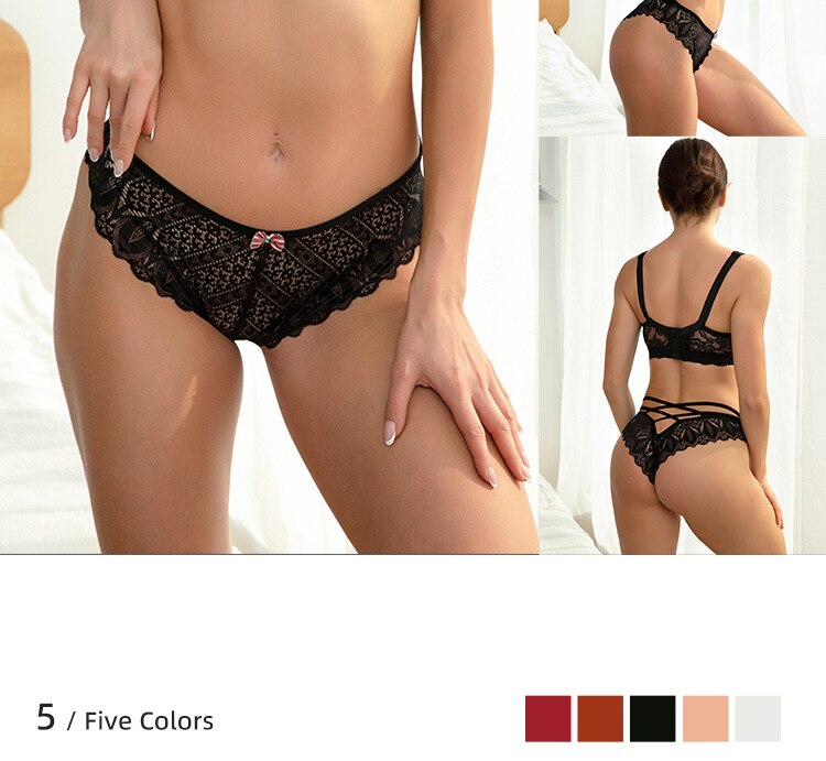 Women's sexy lace triangle briefs