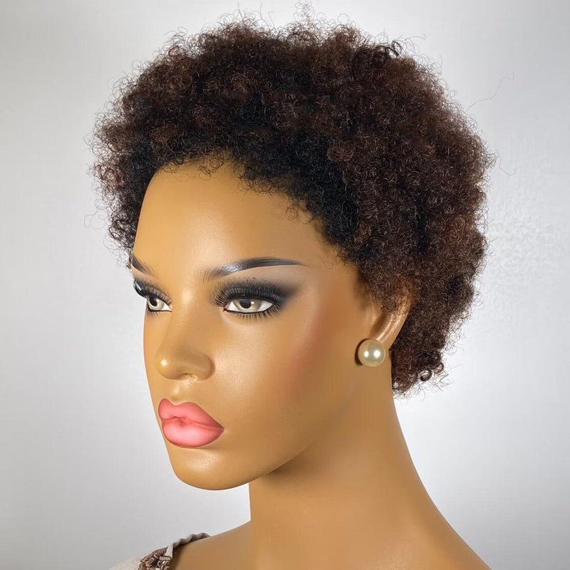 Honey brown Low cut wig