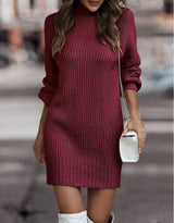 Knit Sweater Dress Women