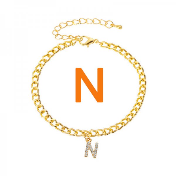 Trendy Letter Anklets For Women