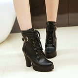 High-heeled Thick-heeled Knight Boots