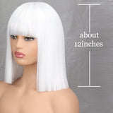 Straight Wig With Bangs for Women