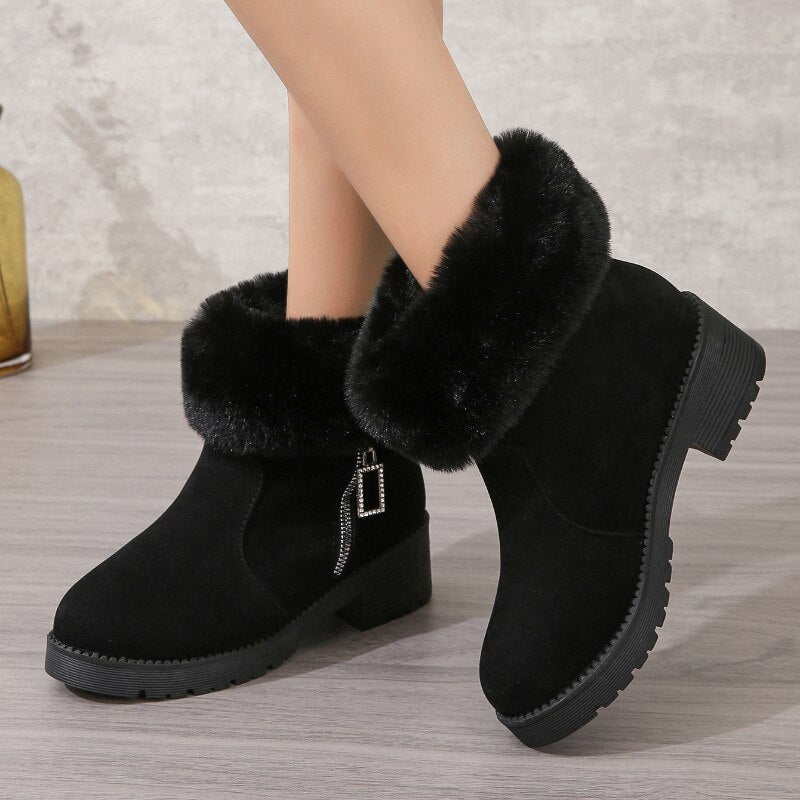 Winter Outdoor Keep Warm Fur Boots