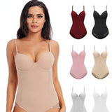 Solid Bodysuit with Pad Lingerie Corset Shaper