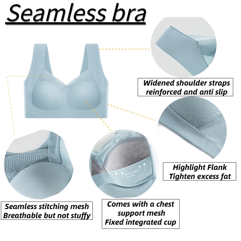 Seamless underwear without steel ring bra