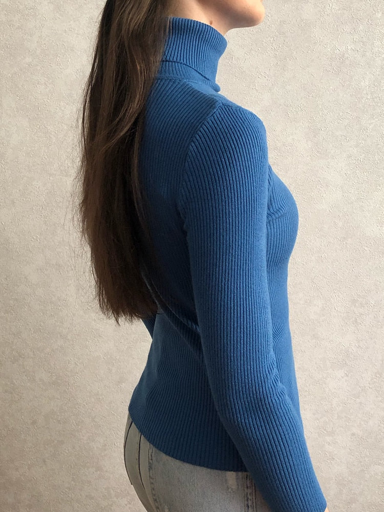 Women Fall Turtleneck Sweater