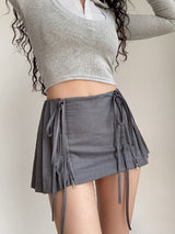 Pleated Mini Skirts For Woman