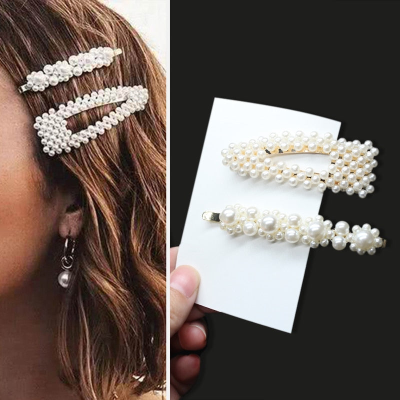 Handmade Pearls Hair Clips Pin