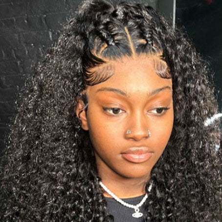  Lace Front Human Hair Deep Wave Frontal Wig 