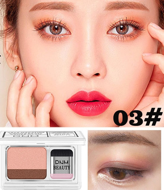 Two-color small box lazy eye shadow