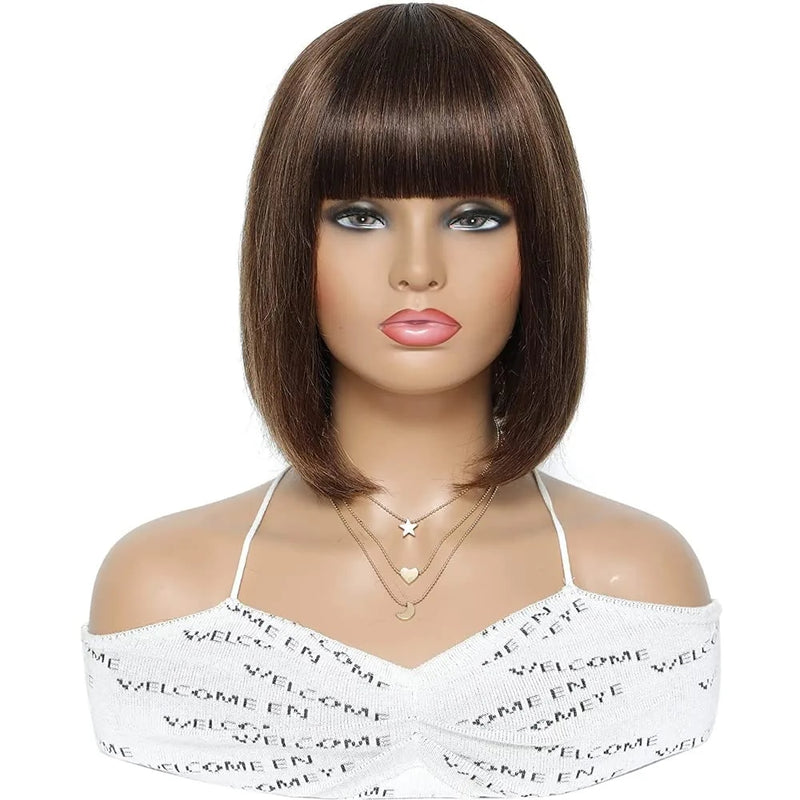 Machine Made Human Hair Wig