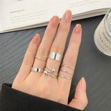 Hollow Chain Engagement Wedding Band Rings