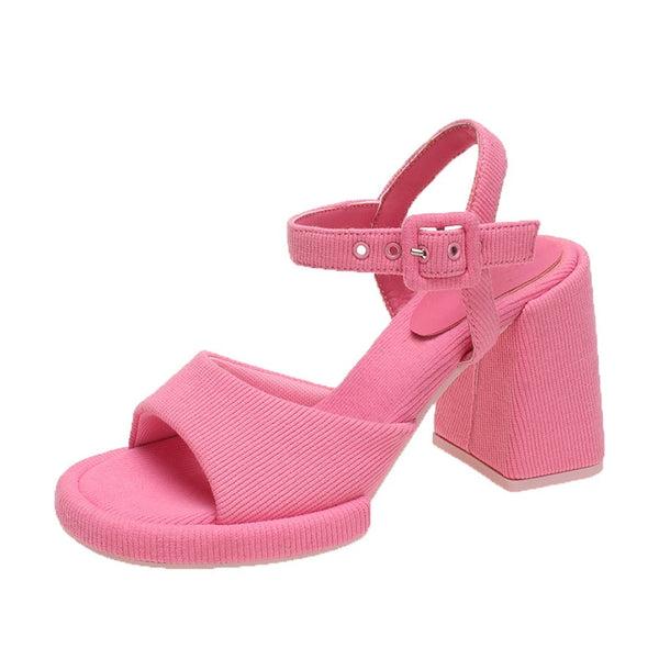 Women Sandals Chunky High Heel