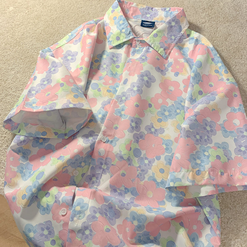 Shirt Flower Chiffon Blouse