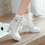 High-heeled Thick-heeled Knight Boots