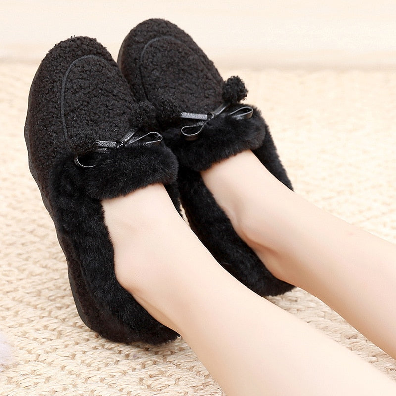 Fashion Fur Women's Shoes Lightweight