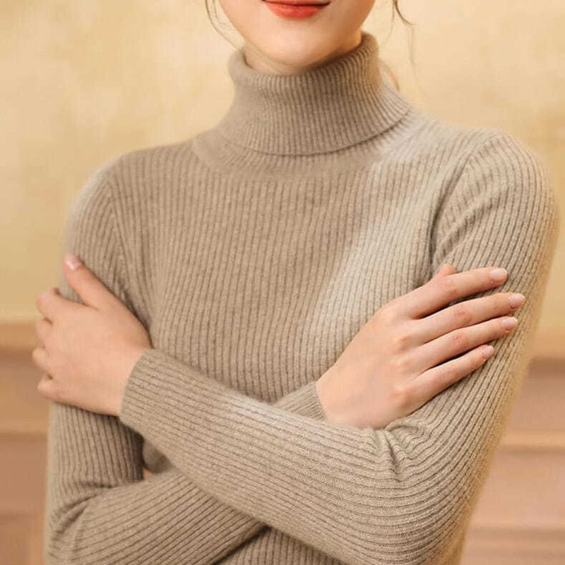 Women Fall Turtleneck Sweater