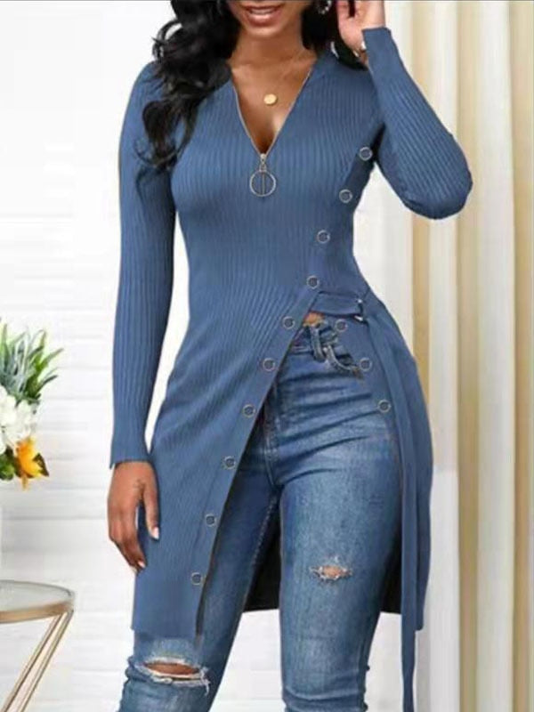 Sexy Long T Shirt Women Blouses