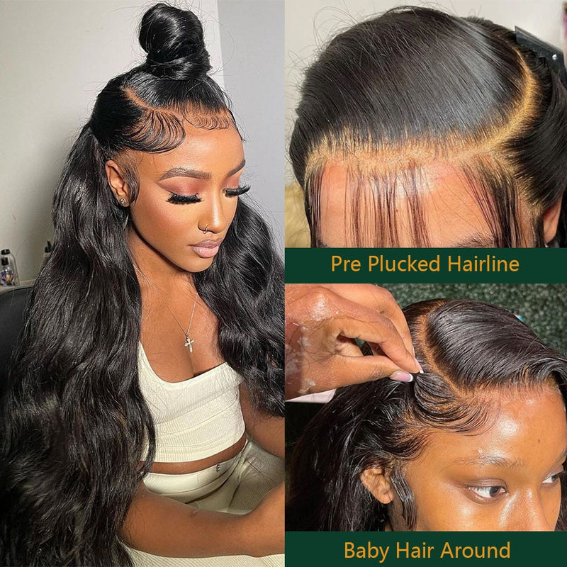 Body Wave Glue less Pre Plucked Closure Wig