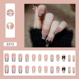 Detachable False Nails Rhinestones