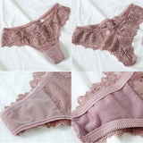 Sexy Black Lace Panties Women Low-waist Underwear