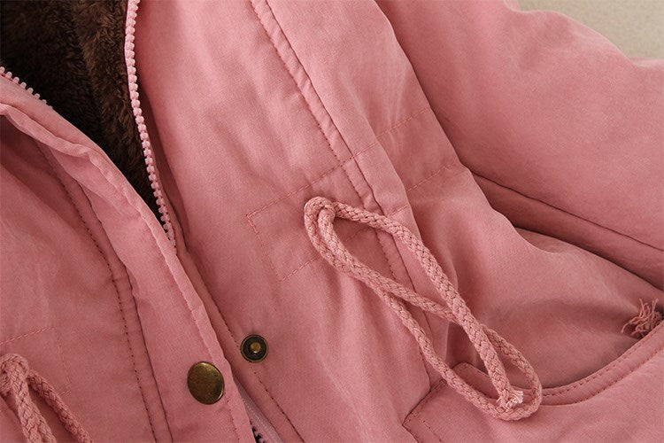 Casual Slim Coat Emboridery Hooded