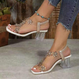 Toe Shoe Ladies Heeled Sandal