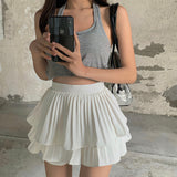 Double Layer Ruffles Streetwear Skirt