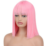 Straight Wig With Bangs for Women