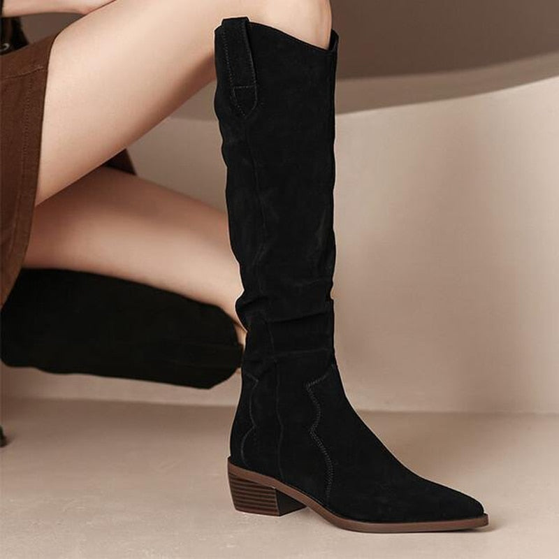 High Boots Women Pointed Shoes