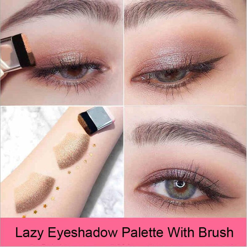 Two-color small box lazy eye shadow