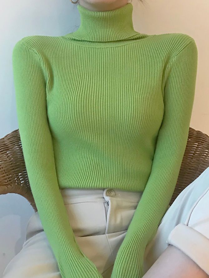 Women Fall Turtleneck Sweater