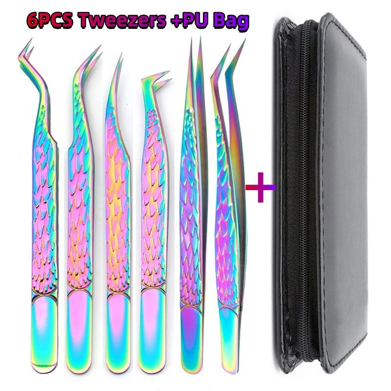 Eyelashes Tongs Makeup Nail Tools Kit