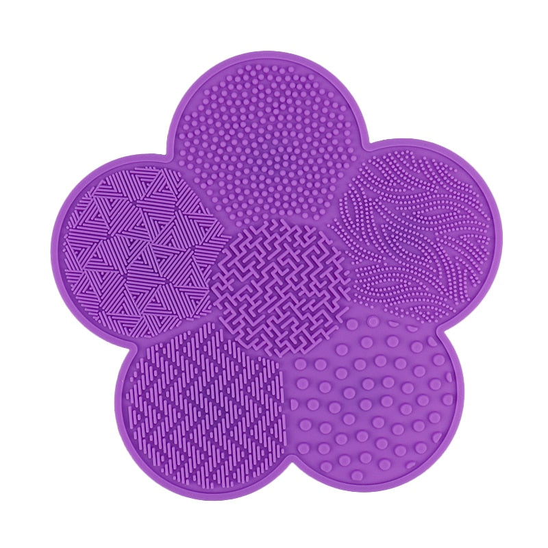 Makeup Brush Mat Cleaner with Suction Cup